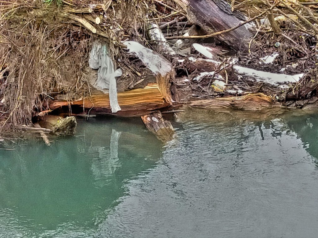 plastik w rzece