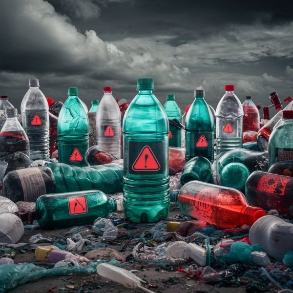 plastikowe butelki zanieczyszczają oceany